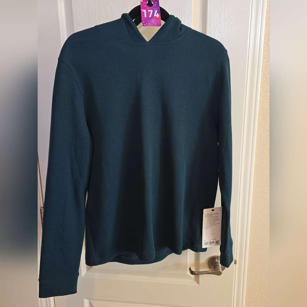 Lululemon cotton blend waffle knit hoodie